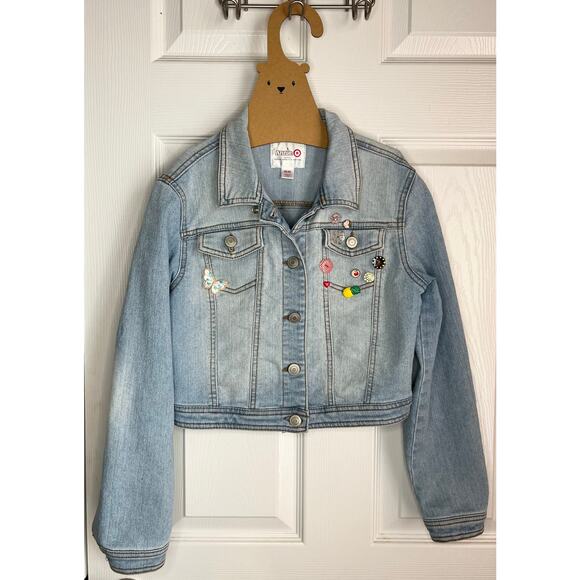 Annie Collection for Target By Renee Ehrlich Kalfus Girls Denim Jacket sz M - Picture 1 of 3